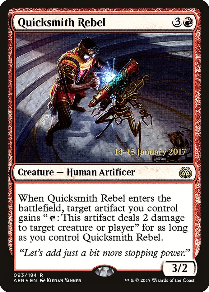 Quicksmith Rebel [Aether Revolt Prerelease Promos] | The CG Realm