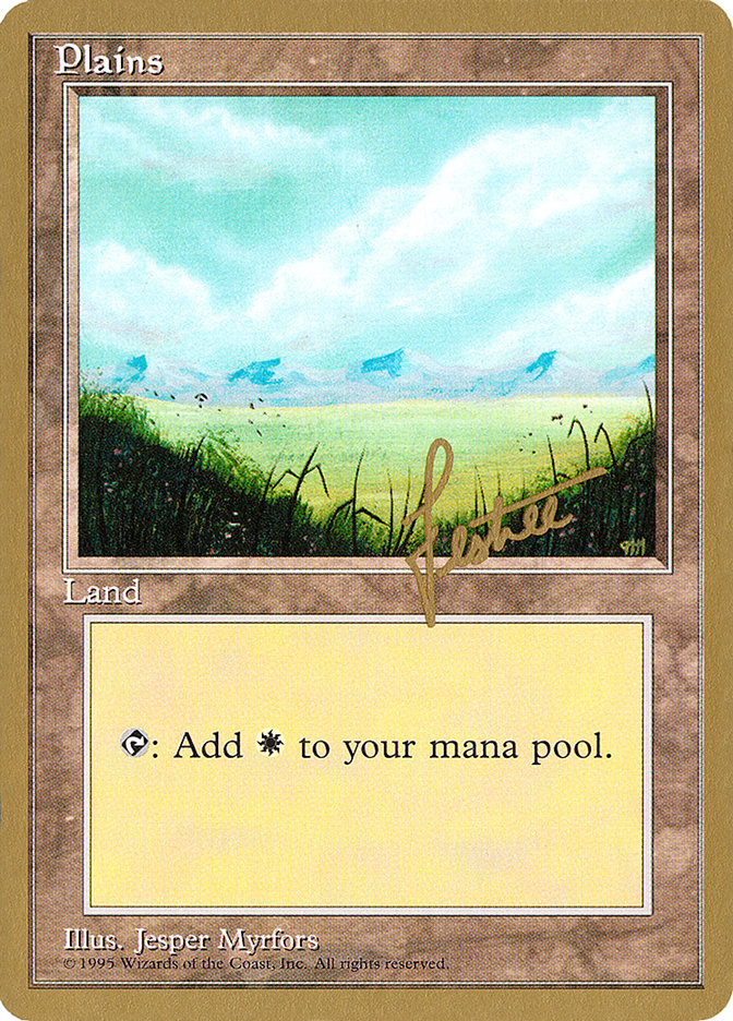 Plains (bl366) (Bertrand Lestree) [Pro Tour Collector Set] | The CG Realm