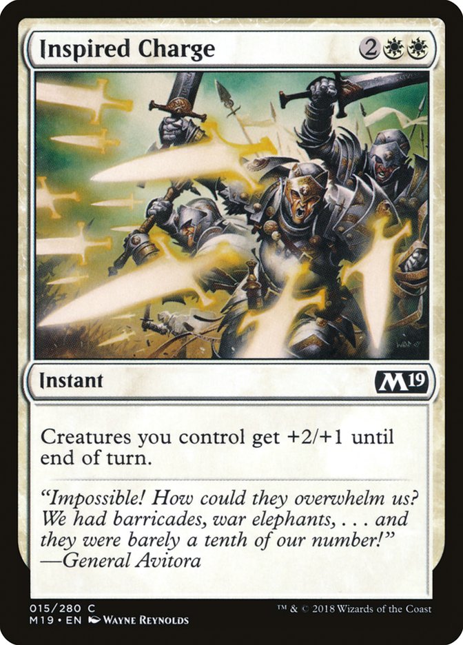 Inspired Charge [Core Set 2019] | The CG Realm