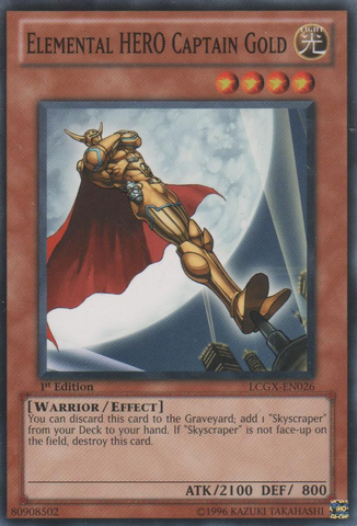 Elemental HERO Captain Gold [LCGX-EN026] Common | The CG Realm