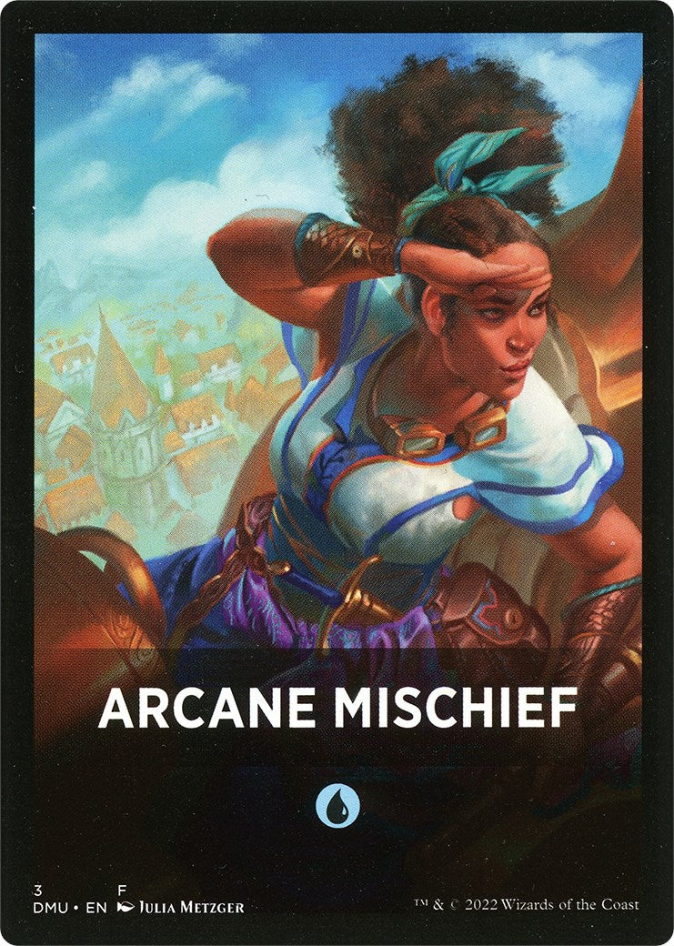 Arcane Mischief Theme Card [Dominaria United Tokens] | The CG Realm