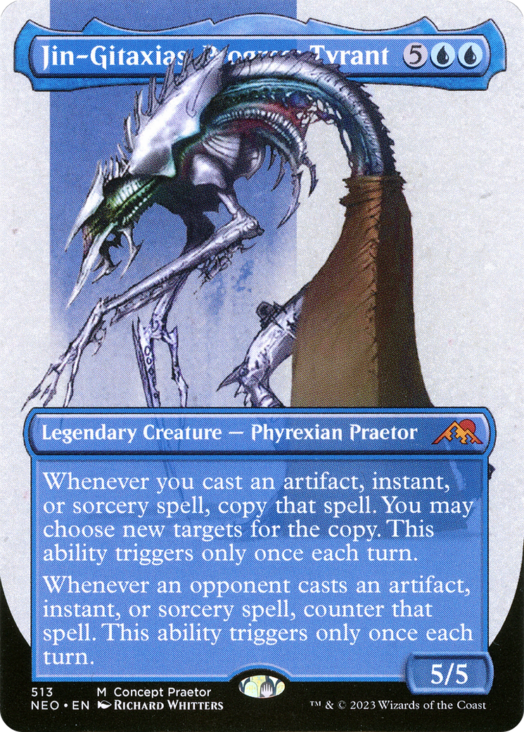 Jin-Gitaxias, Progress Tyrant (Borderless Concept Praetors) [Phyrexia: All Will Be One] | The CG Realm