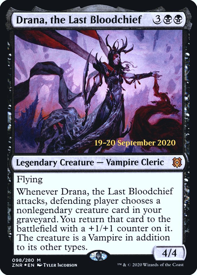 Drana, the Last Bloodchief [Zendikar Rising Prerelease Promos] | The CG Realm