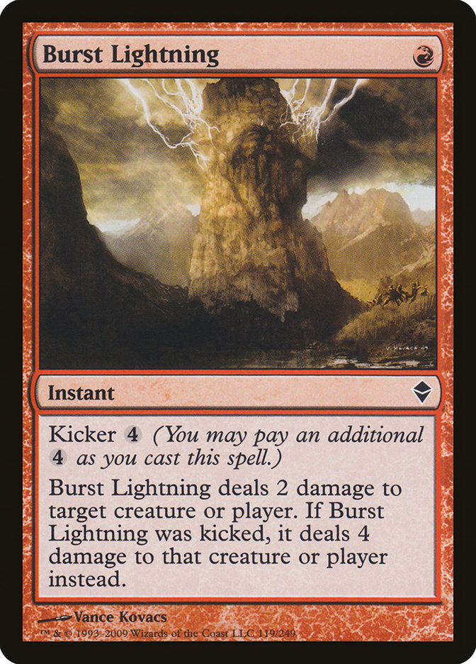 Burst Lightning [Zendikar] | The CG Realm