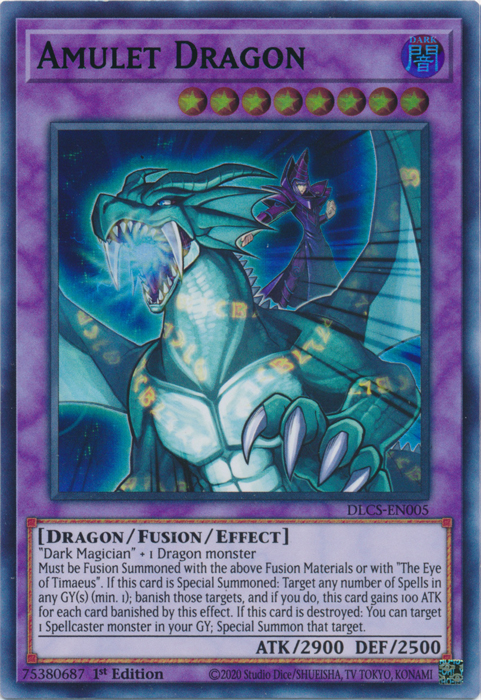 Amulet Dragon (Green) [DLCS-EN005] Ultra Rare | The CG Realm