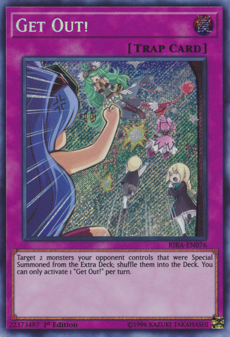 Get Out! [RIRA-EN076] Secret Rare | The CG Realm