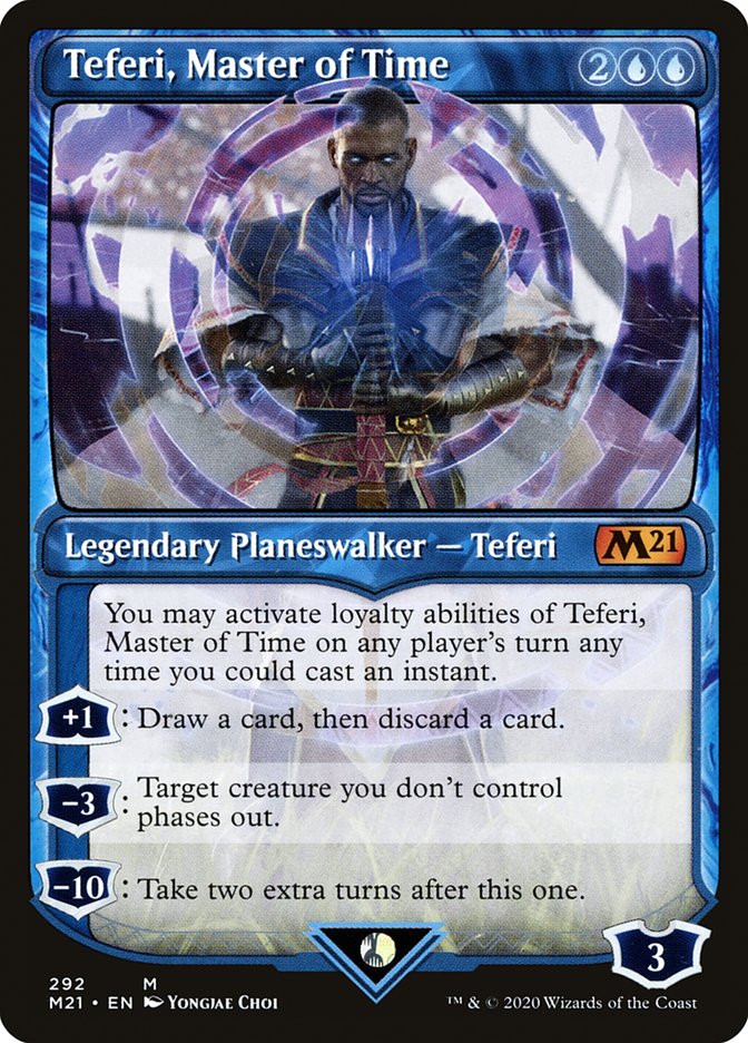 Teferi, Master of Time (Showcase) (292) [Core Set 2021] | The CG Realm