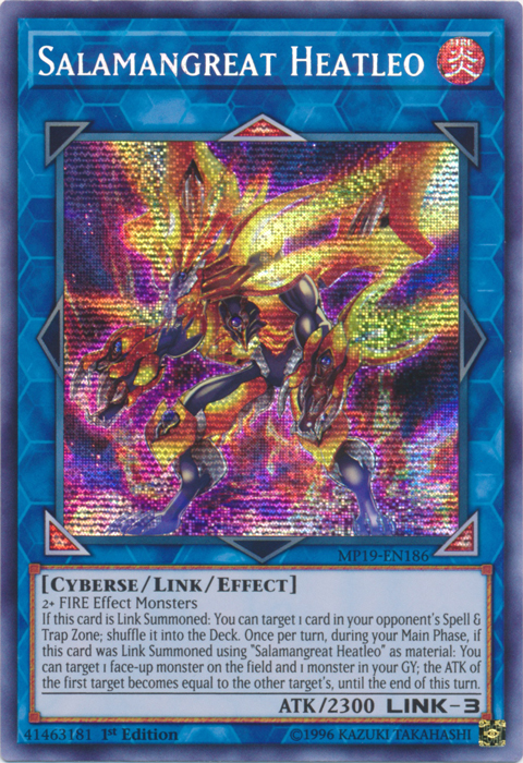 Salamangreat Heatleo [MP19-EN186] Prismatic Secret Rare | The CG Realm