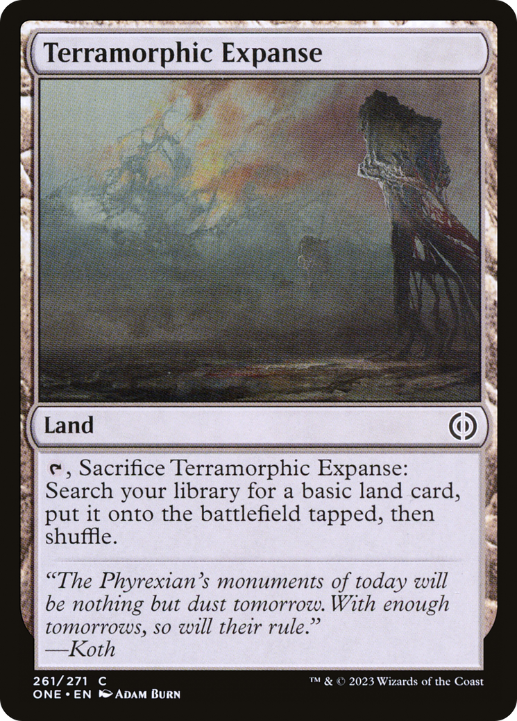 Terramorphic Expanse [Phyrexia: All Will Be One] | The CG Realm