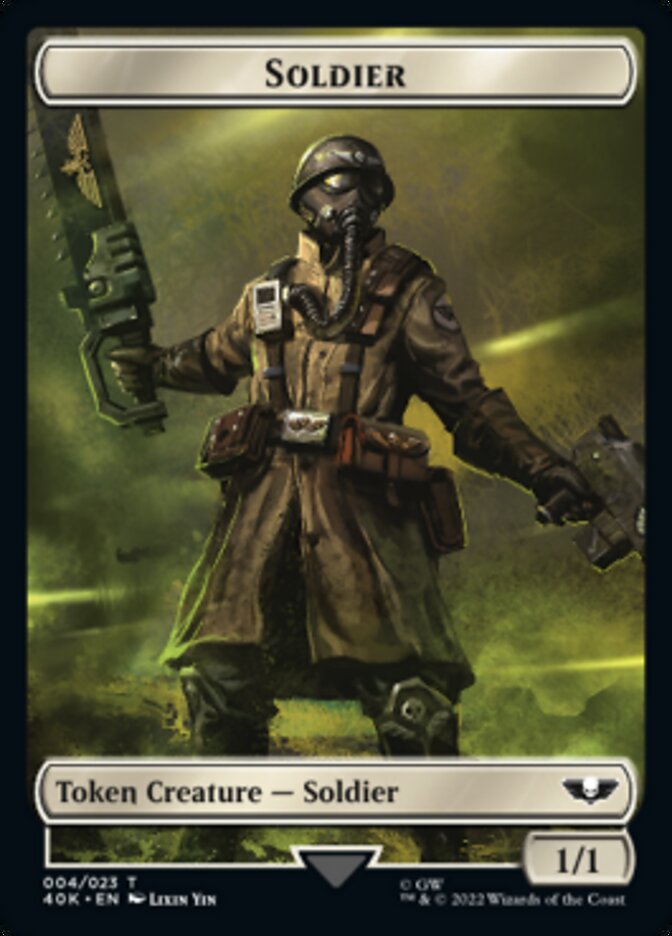 Soldier (004) // Vanguard Suppressor Double-Sided Token [Warhammer 40,000 Tokens] | The CG Realm