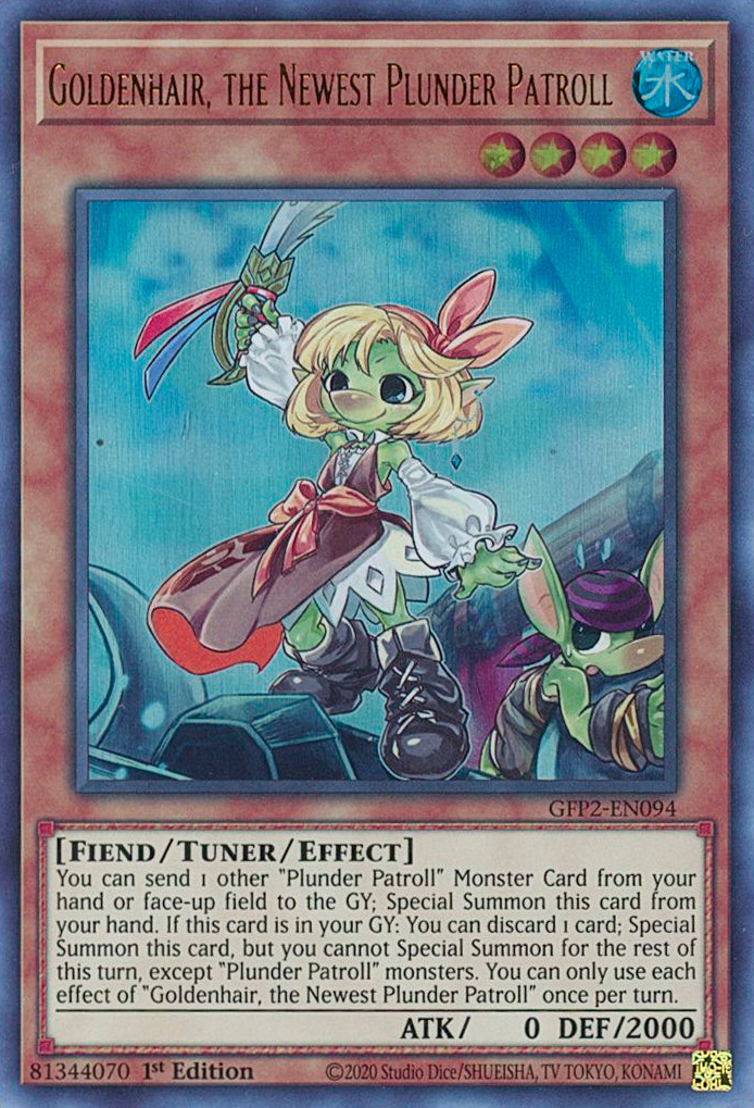 Goldenhair, the Newest Plunder Patroll [GFP2-EN094] Ultra Rare | The CG Realm