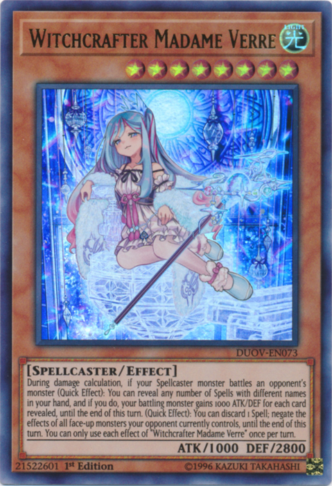 Witchcrafter Madame Verre [DUOV-EN073] Ultra Rare | The CG Realm