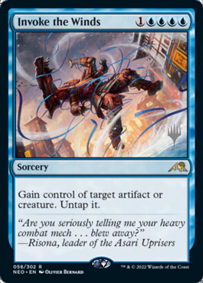 Invoke the Winds (Promo Pack) [Kamigawa: Neon Dynasty Promos] | The CG Realm