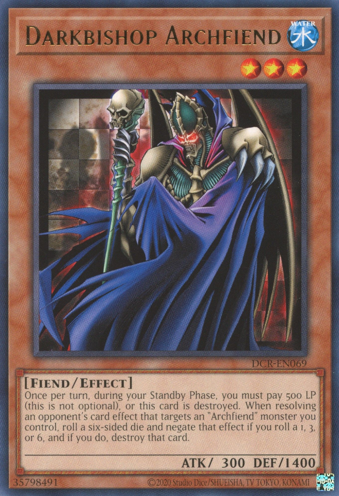 Darkbishop Archfiend [DCR-EN069] Rare | The CG Realm