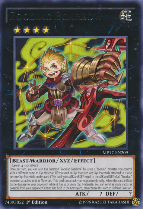 Zoodiac Boarbow [MP17-EN209] Rare | The CG Realm