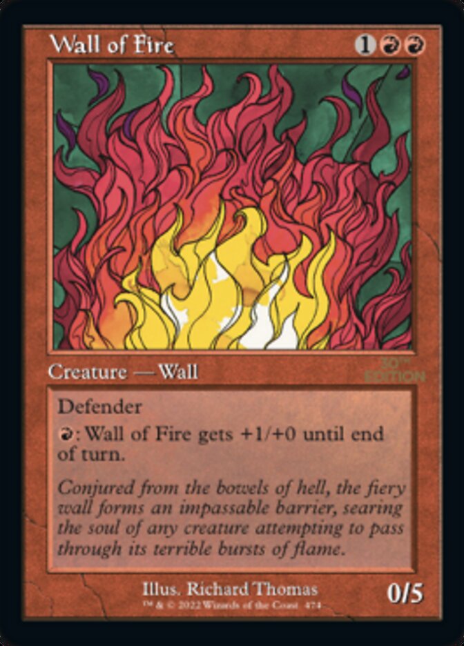 Wall of Fire (Retro) [30th Anniversary Edition] | The CG Realm