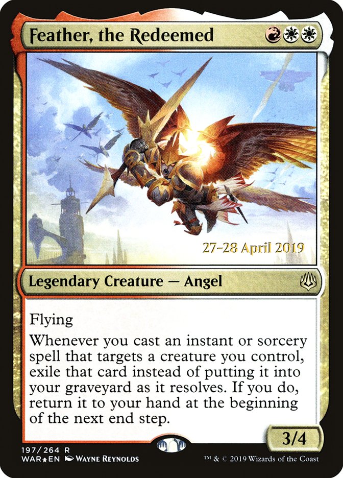 Feather, the Redeemed [War of the Spark Prerelease Promos] | The CG Realm