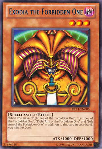 Exodia the Forbidden One (Blue) [DL11-EN006] Rare | The CG Realm