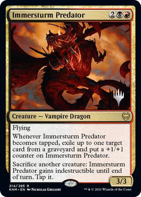 Immersturm Predator (Promo Pack) [Kaldheim Promos] | The CG Realm