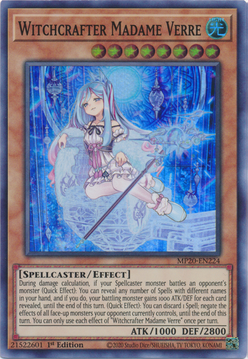 Witchcrafter Madame Verre [MP20-EN224] Super Rare | The CG Realm