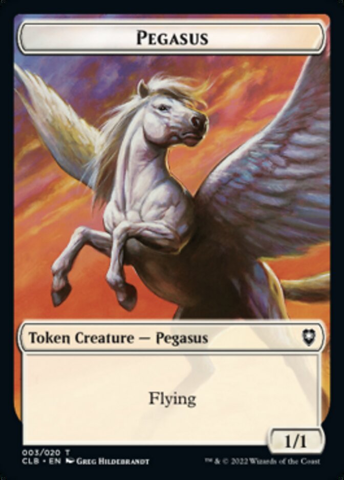 Pegasus Token [Commander Legends: Battle for Baldur's Gate Tokens] | The CG Realm