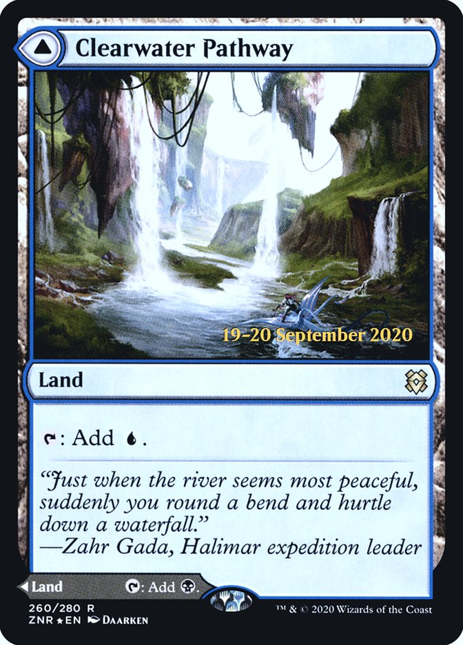 Clearwater Pathway // Murkwater Pathway [Zendikar Rising Prerelease Promos] | The CG Realm