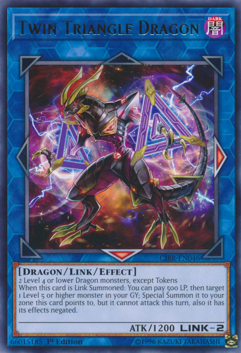 Twin Triangle Dragon [CIBR-EN046] Rare | The CG Realm