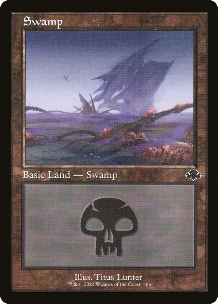 Swamp (406) (Retro) [Dominaria Remastered] | The CG Realm