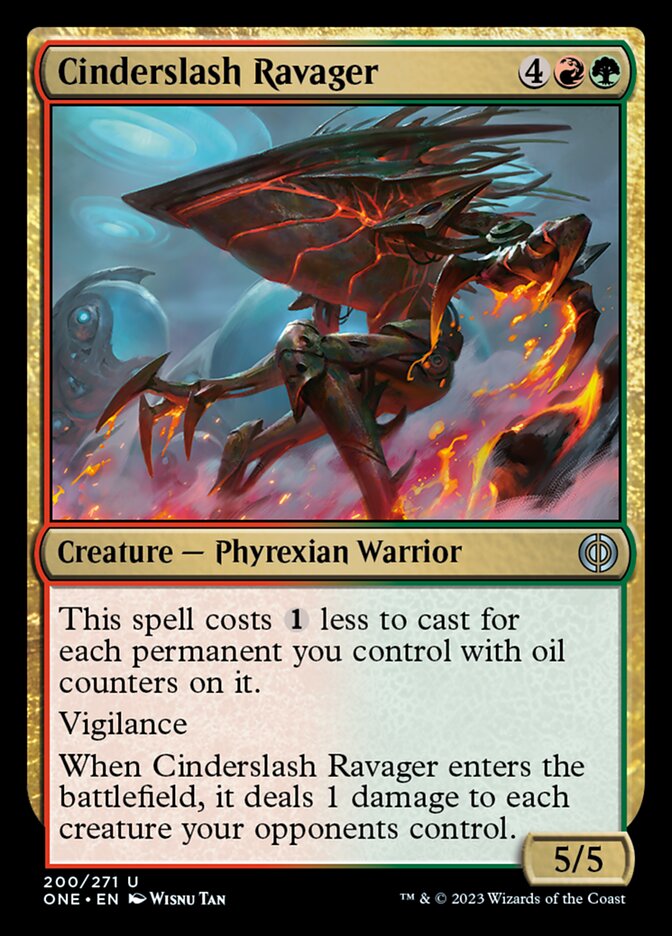 Cinderslash Ravager [Phyrexia: All Will Be One] | The CG Realm