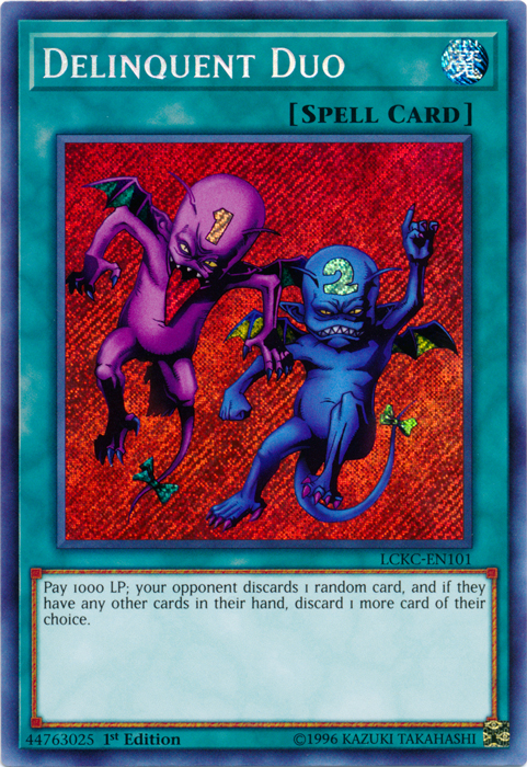 Delinquent Duo [LCKC-EN101] Secret Rare | The CG Realm