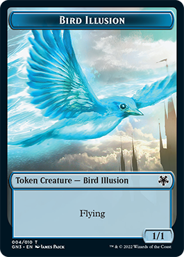 Bird Illusion // Elf Warrior Double-Sided Token [Game Night: Free-for-All Tokens] | The CG Realm