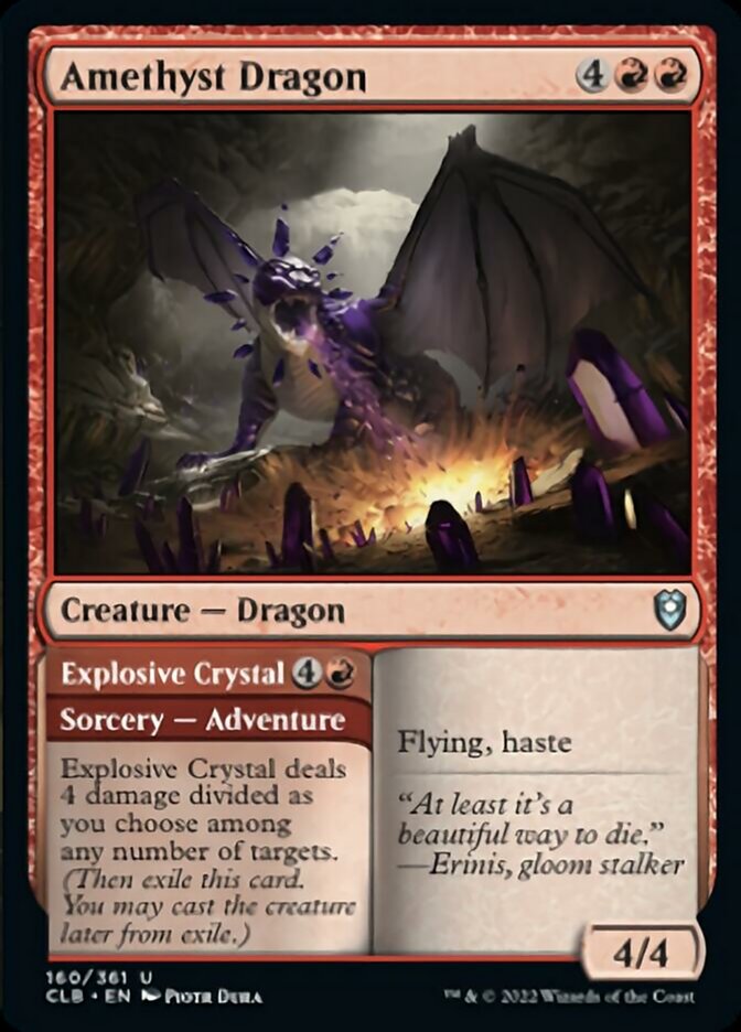 Amethyst Dragon // Explosive Crystal [Commander Legends: Battle for Baldur's Gate] | The CG Realm