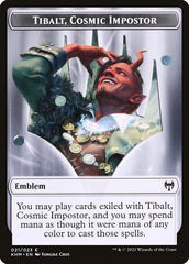 Treasure // Tibalt, Cosmic Impostor Emblem Double-Sided Token [Kaldheim Tokens] | The CG Realm