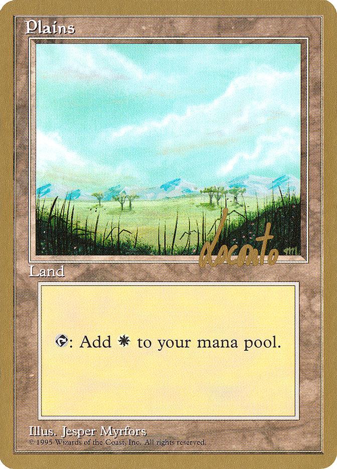 Plains (ml365) (Michael Loconto) [Pro Tour Collector Set] | The CG Realm