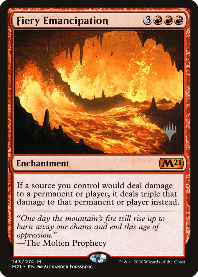 Fiery Emancipation (Promo Pack) [Core Set 2021 Promos] | The CG Realm