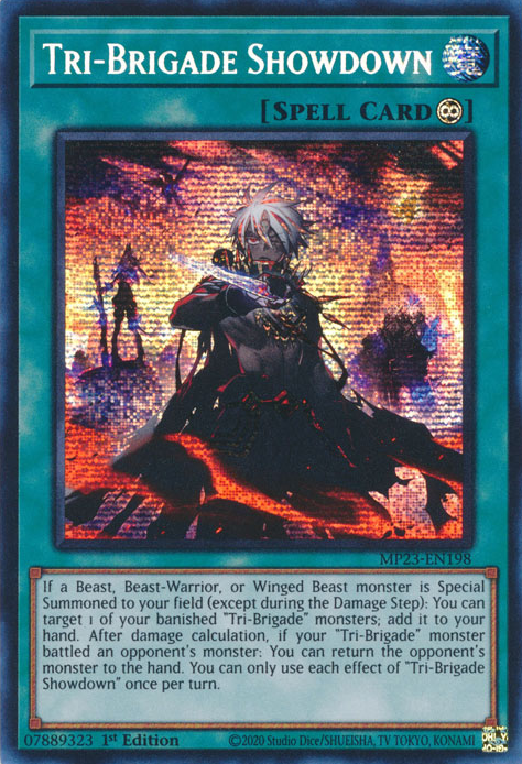 Tri-Brigade Showdown [MP23-EN198] Prismatic Secret Rare | The CG Realm