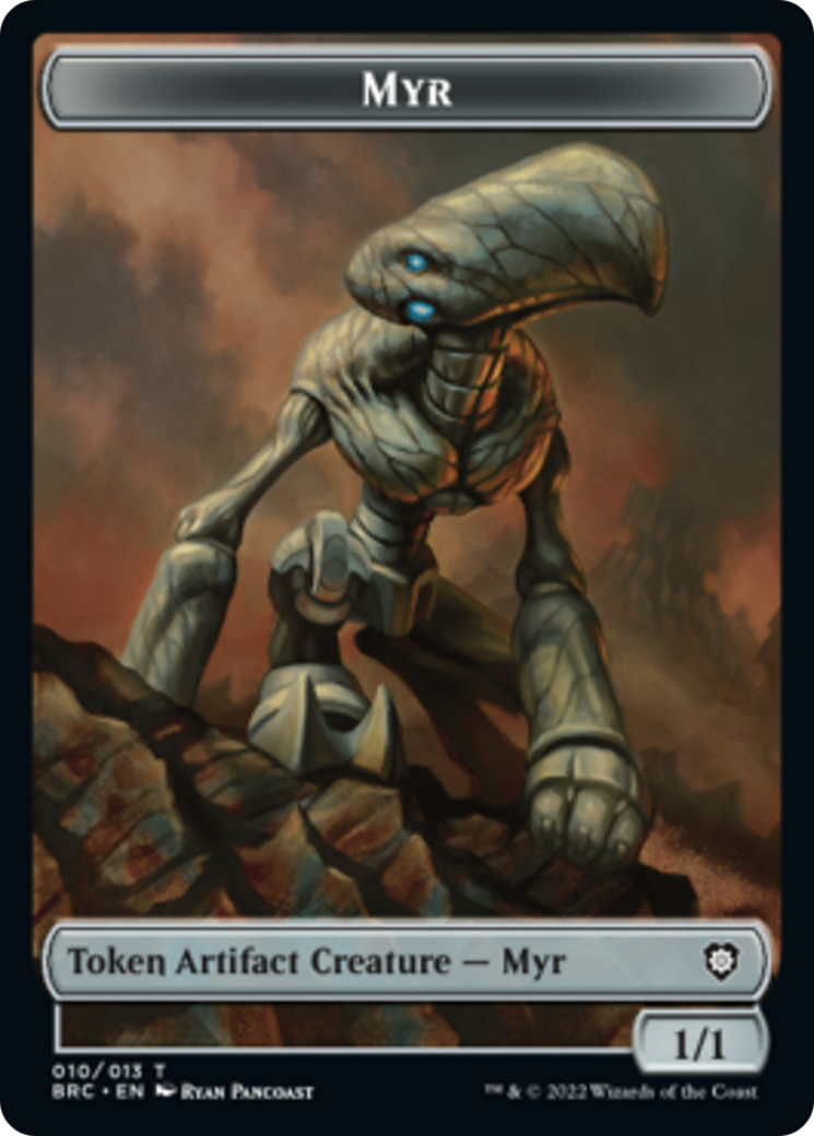 Myr // Powerstone Double-Sided Token [The Brothers' War Commander Tokens] | The CG Realm