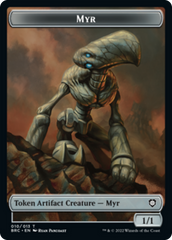 Myr // Thopter (010) Double-Sided Token [The Brothers' War Commander Tokens] | The CG Realm