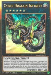 Cyber Dragon Infinity (Alternate Art) [MAGO-EN033] Gold Rare | The CG Realm