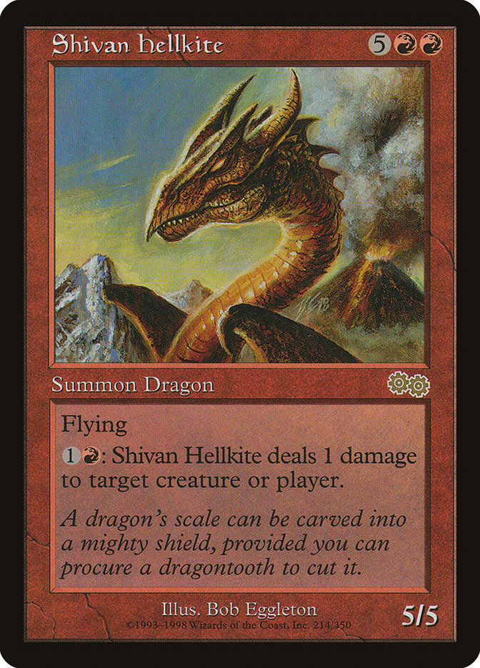 Shivan Hellkite [Urza's Saga] | The CG Realm