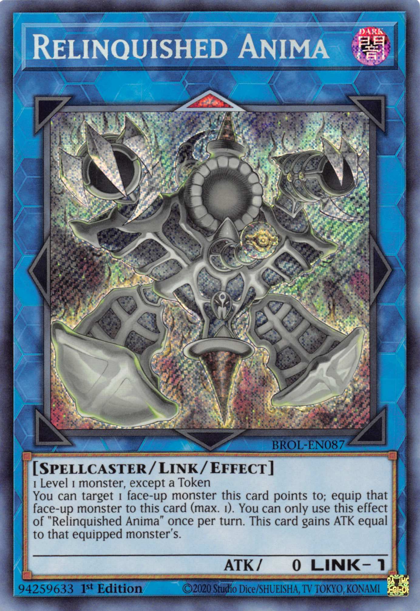 Relinquished Anima [BROL-EN087] Secret Rare | The CG Realm