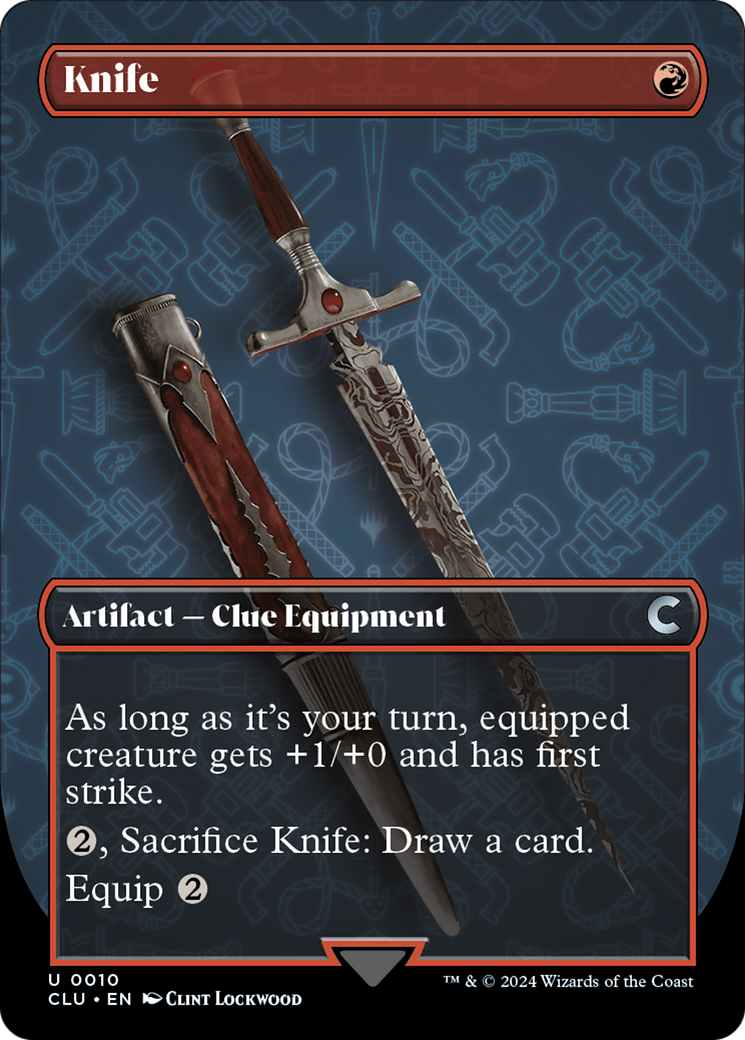 Knife (Borderless) [Ravnica: Clue Edition] | The CG Realm