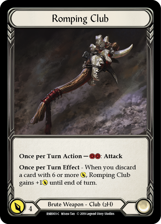 Romping Club [RNR003-C] (Rhinar Hero Deck)  1st Edition Normal | The CG Realm