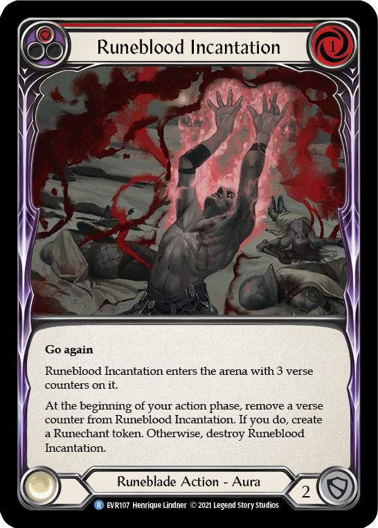 Runeblood Incantation (Red) [EVR107] (Everfest)  1st Edition Normal | The CG Realm