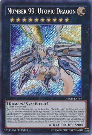 Number 99: Utopic Dragon [NECH-EN099] Secret Rare | The CG Realm