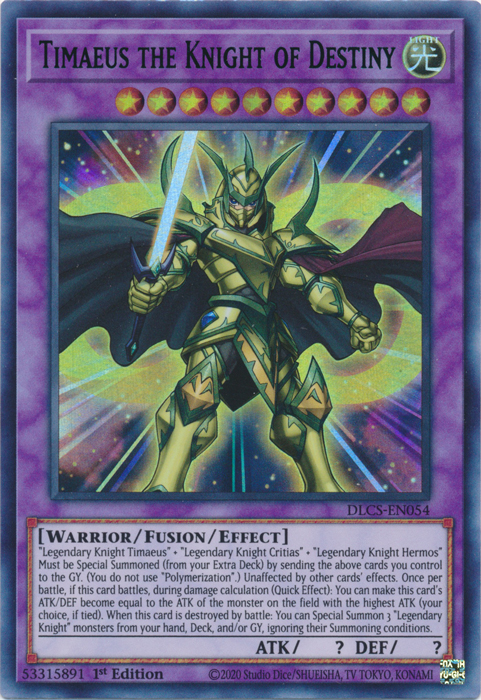 Timaeus the Knight of Destiny (Purple) [DLCS-EN054] Ultra Rare | The CG Realm