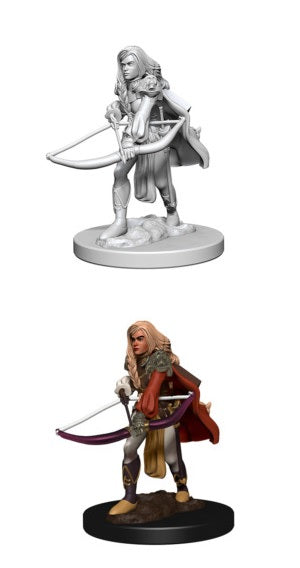 D&D Unpainted Miniature Deep Cuts Human Female Fighter | The CG Realm