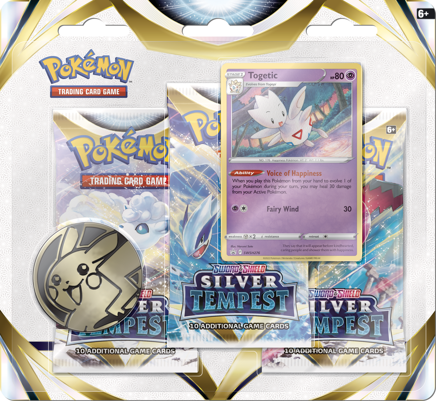 POKEMON SWSH12 SILVER TEMPEST 3PK BLISTER | The CG Realm